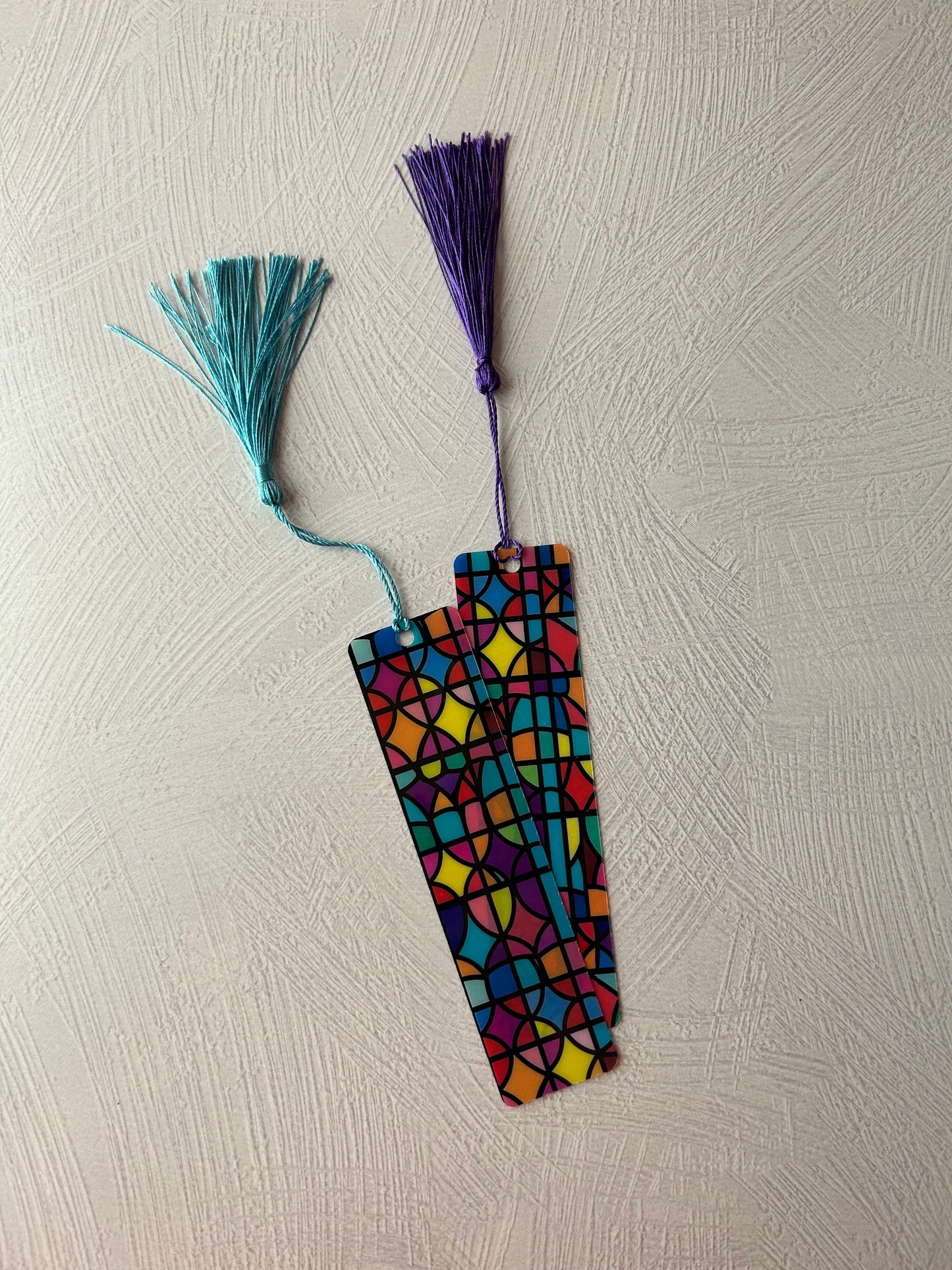 Stained Glass Acrylic Bookmark | Flexible Book Page Marker | Reading Gift