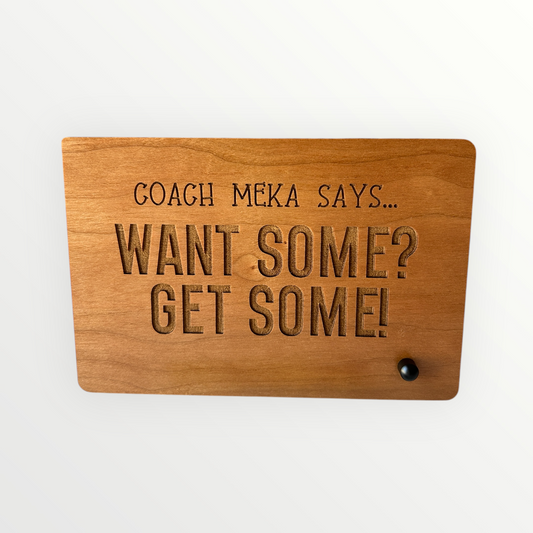 Personalized Wood Plaque | Coach Gift | Inspirational Quote Plaque